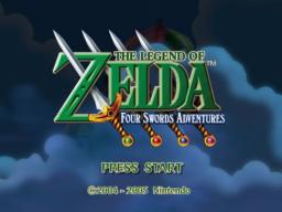The Legend of Zelda: Four Swords Adventures (no cable) Title Screen